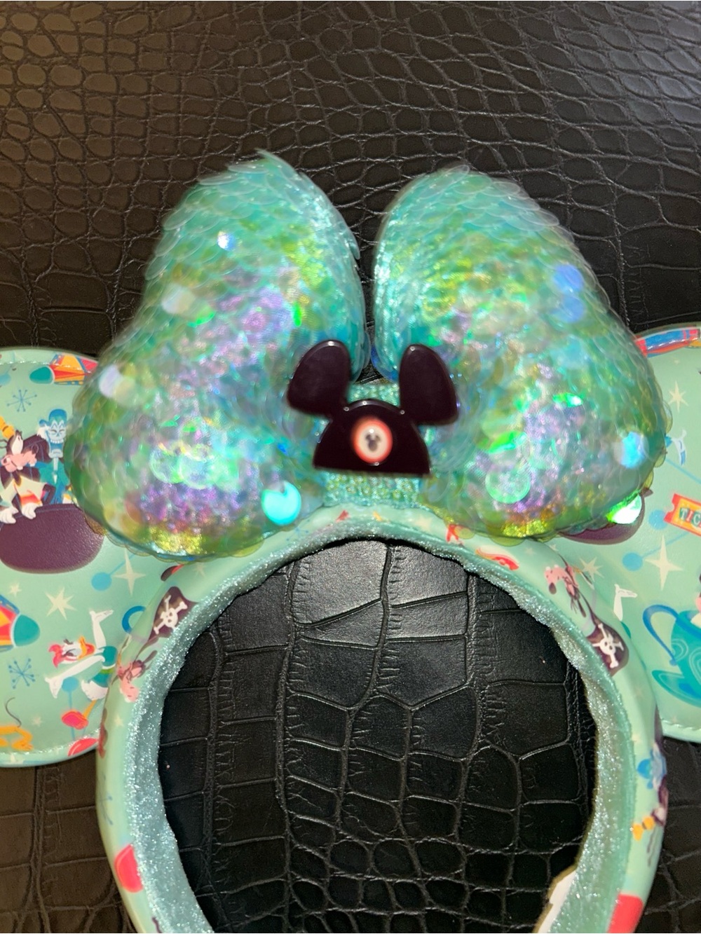 Sequin Bow Minnie Ears Headband - Picture 3 of 6